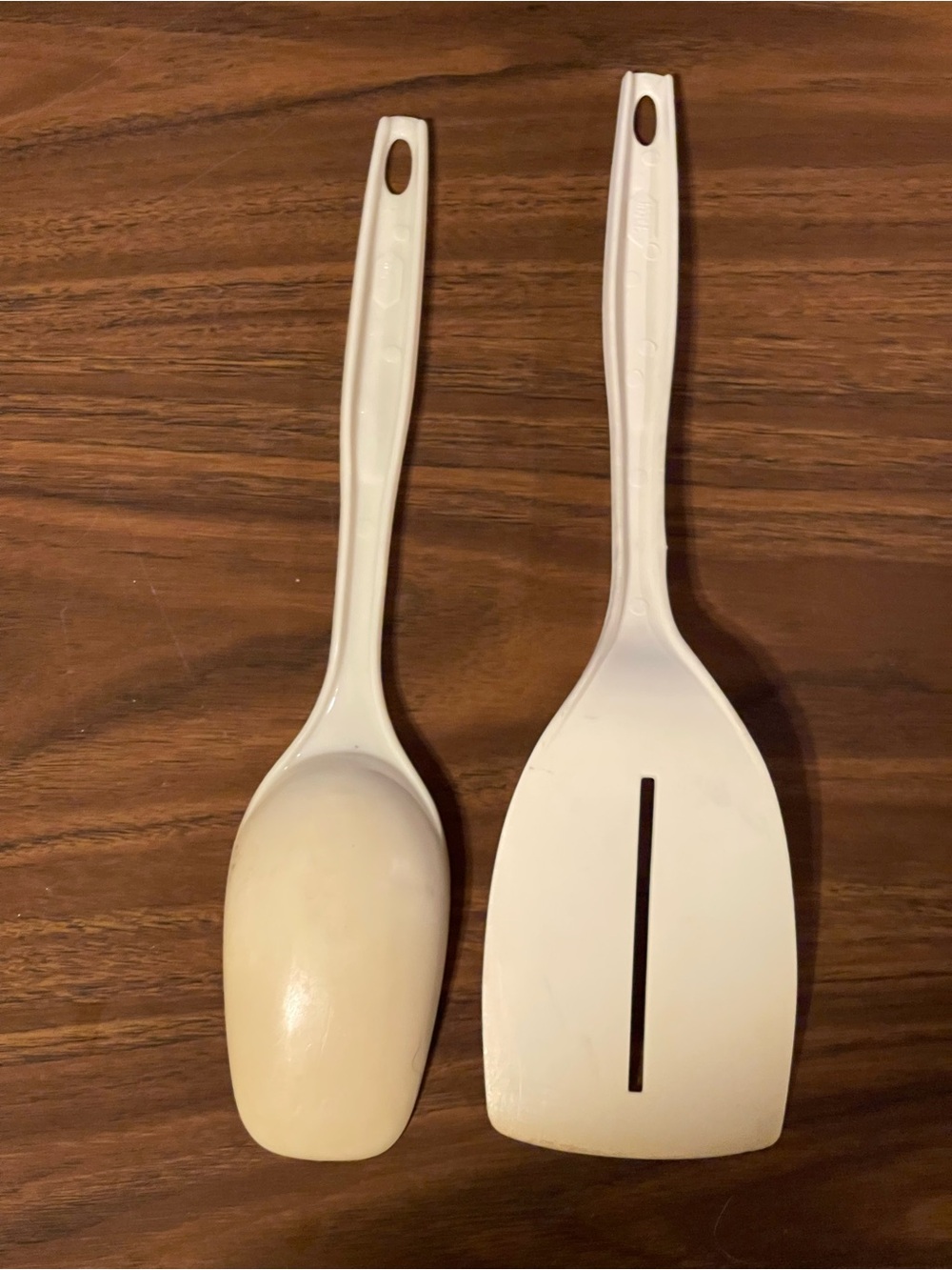 VTG Foley Plastic Spoon and Slotted spatula Turner Kitchen  Set
